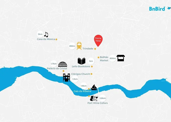 Trindade Flat With Great View * ポルト